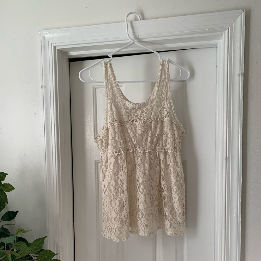 White lace blouse